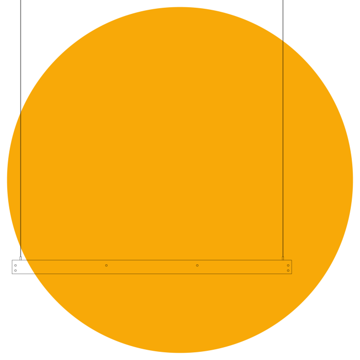Wasteline cirkel met lijntekening
